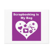 Scrapbooking Bag Postcard