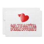 Scrapbooking Hearts invitations