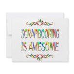 Scrapbooking is Awesome invitations