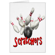 Scratchers Bowling Greeting Cards