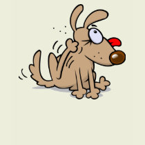 Scratching Dog t-shirts