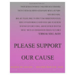 ScratchOffGive Fuschia Basic Fundraising Brochure flyers
