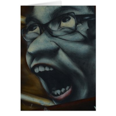 Scream graffiti card by OutOfLimits