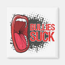 Scream It Bullies Suck Refrigerator Magnet