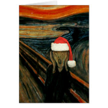 Scream Santa Note Card