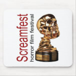 Screamfest logo and skull mousepad