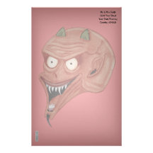 Screaming Demon Customized Stationery