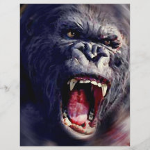 Screaming Gorilla Custom Flyer