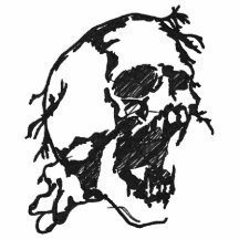 Screaming Skull Embroidered Shirt