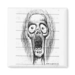 Screaming Skull Guy magnets
