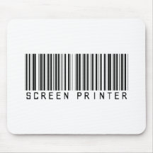 Screen Printer Bar Code Mousemats