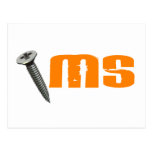 Screw 2 MS Multiple Sclerosis Postcard