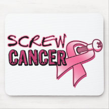 Screw Breast Cancer Mouse Pad
