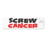 Screw Cancer Bumper Stickers