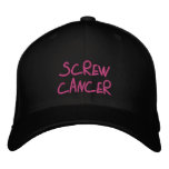 Screw Cancer embroidered hat embroidered hats
