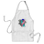 Screw Cancer - Grunge Thyroid Cancer aprons