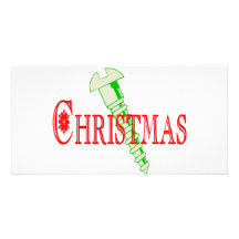 Screw Christmas Personalized Photo Card