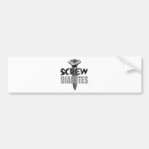 Screw Diabetes Bumper Sticker