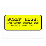 Screw Hugs Post Card