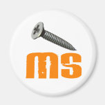 Screw MS 1 Multiple Sclerosis Refrigerator Magnets