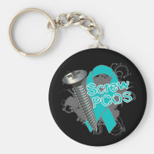 Screw PCOS Keychain