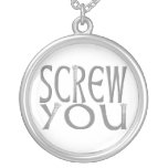 Screw You With Screws Pendant