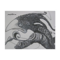 Scrib-Bird Post Card