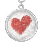 Scribble Heart Necklace