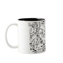 Scribble Kitty Mug