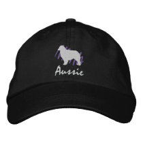 Scribbled Aussie Embroidered Baseball Cap