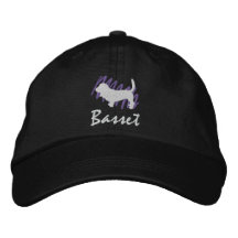 Scribbled Basset Baseball Cap
