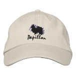 Scribbled Papillon embroidered hats