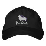 Scribbled Pembroke embroidered hats