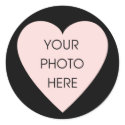 Scribbleprint Black Heart Border Sticker