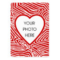 Scribbleprint Heart Photo Card business cards
