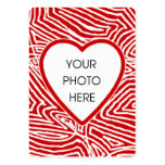 Scribbleprint Heart Photo Card business cards