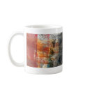 Script abstract design mugs