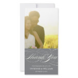 SCRIPT THANKS | WEDDING THANK YOU PHOTO CARD