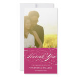 SCRIPT THANKS | WEDDING THANK YOU PHOTO CARD