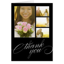 SCRIPTED COLLAGE | WEDDING THANK YOU CARD