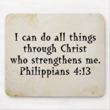 scripture Phil 4:13 Mousepads