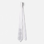 Scripture Wear tie, white - John 14:26-27