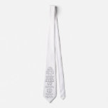 Scripture Wear tie, white - Mark 12:29-31