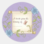 Scroll Bookplate Sticker