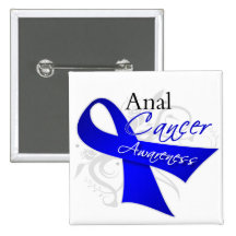 Scroll Ribbon - Anal Cancer Awareness Buttons