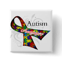 Scroll Ribbon - Autism Awareness