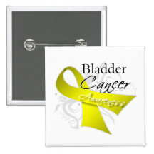 Scroll Ribbon Bladder Cancer Awareness Pin