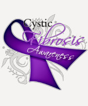 Scroll Ribbon - Cystic Fibrosis Awareness Tee Shirts