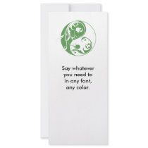 Scrolling Yin & Yang (green)
