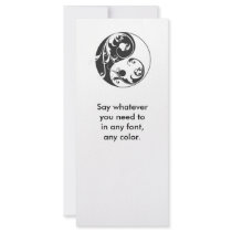 Scrolling Yin Yang Symbol (black)